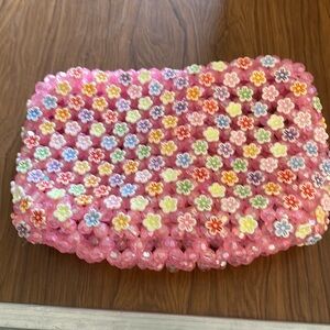 New beaded dainty purse. Can use for evening wear, change lipstick, comb.